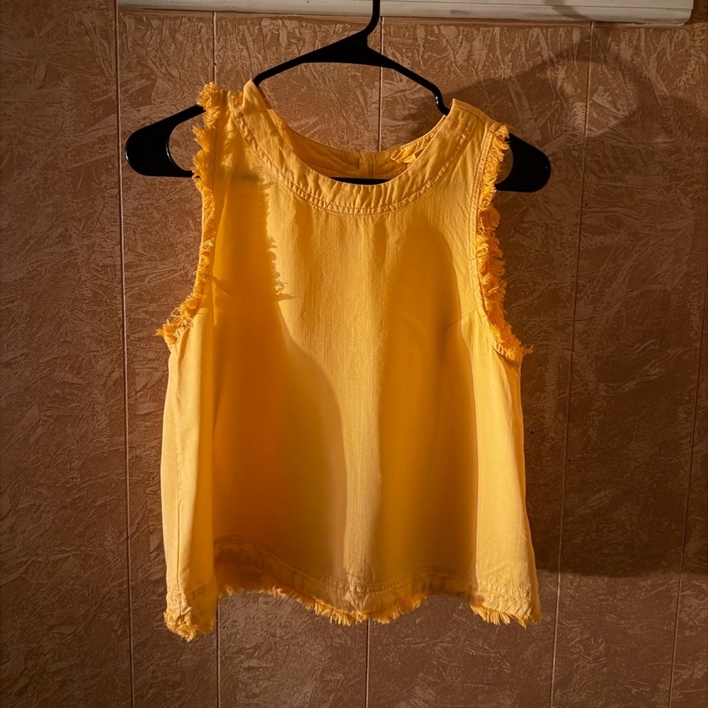 Yellow Sleeveless Top